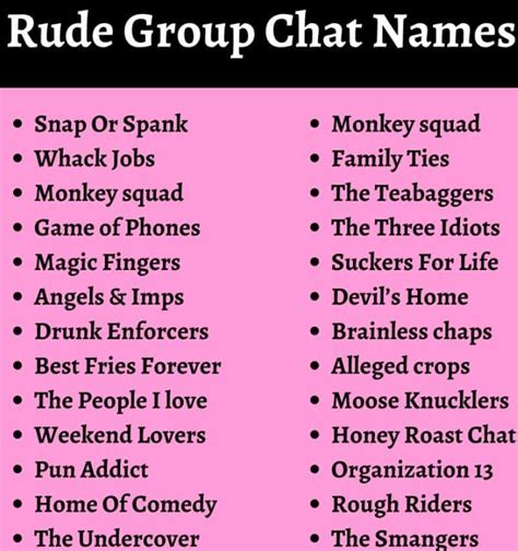 snapchat group chat names inappropriate|offensive group chat names.